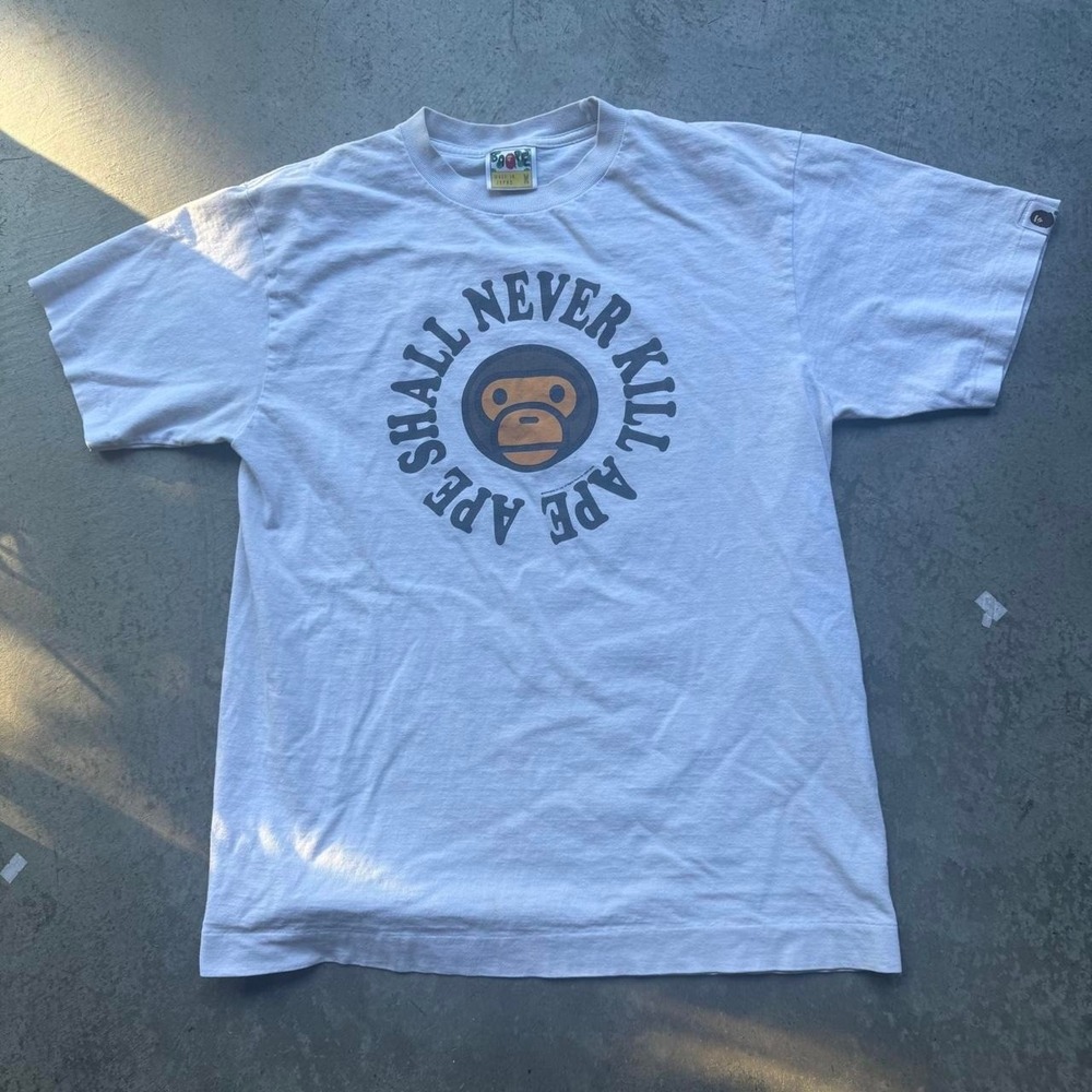 Vintage Y2K 2008 Baby Milo APE Shall Never Kill Spellout Spiral Nigo ERA Japan